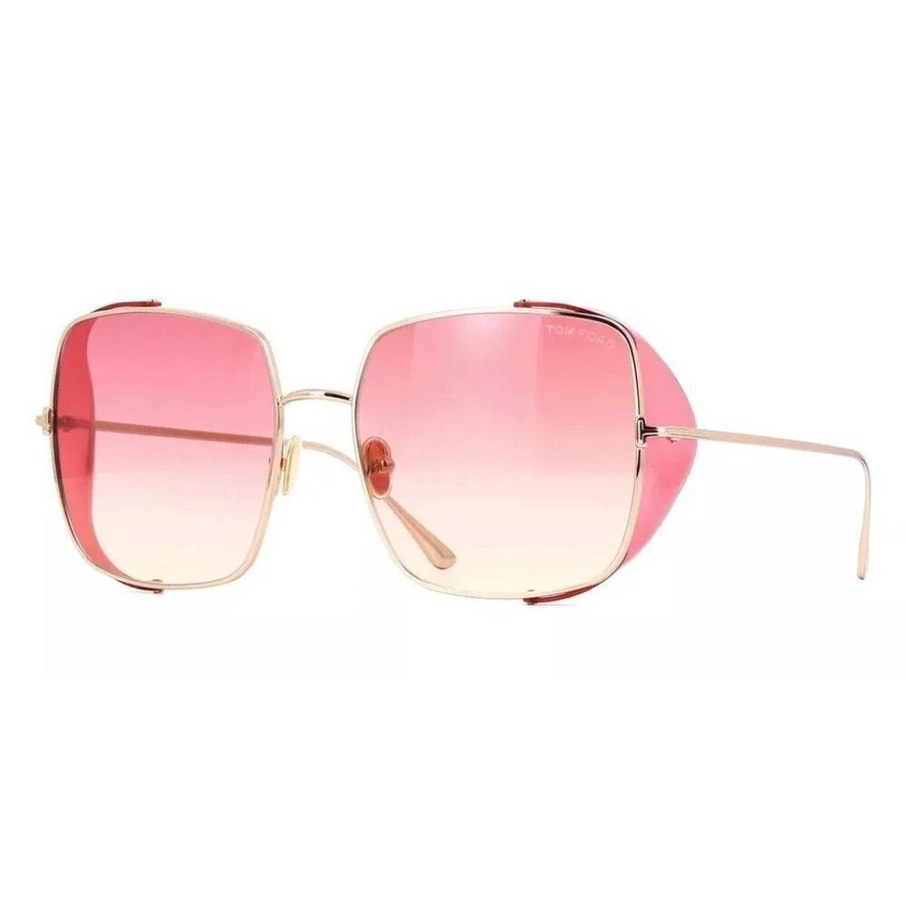 New Authentic Tom Ford Toby FT0901/S 28T Square Sunglasses